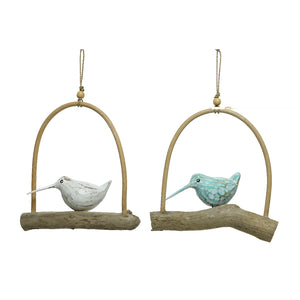 Wooden Bird Hanger (26 cm)