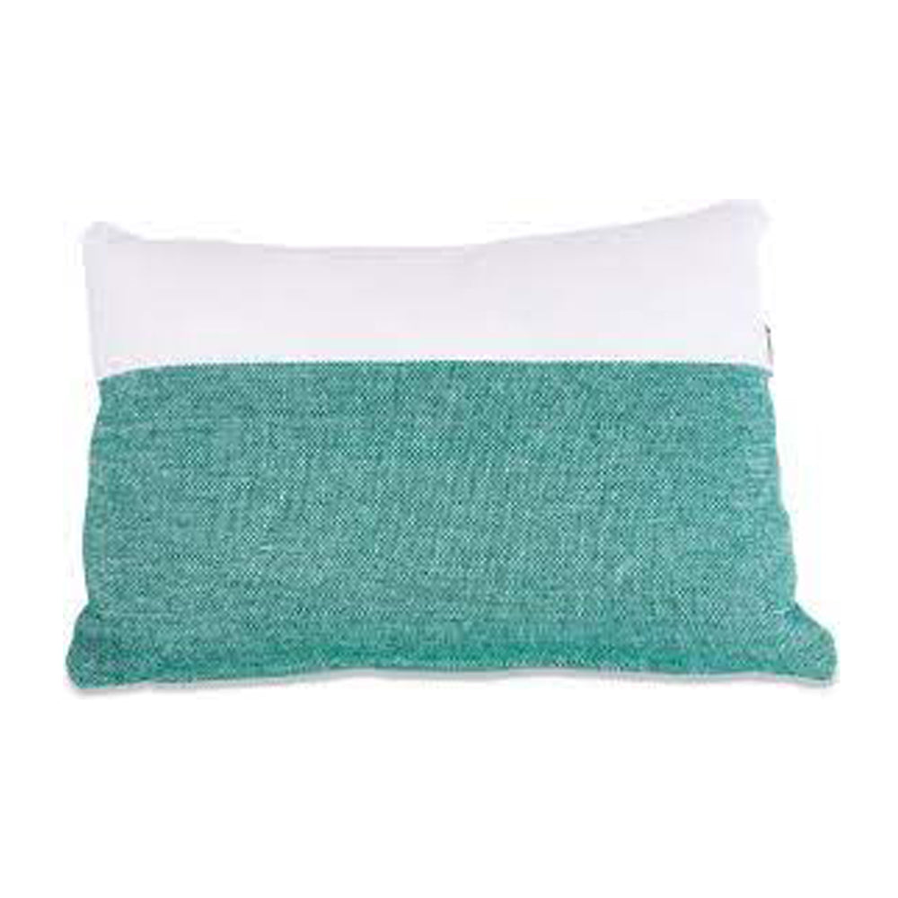 Duo Dark Green Ecru Cushion