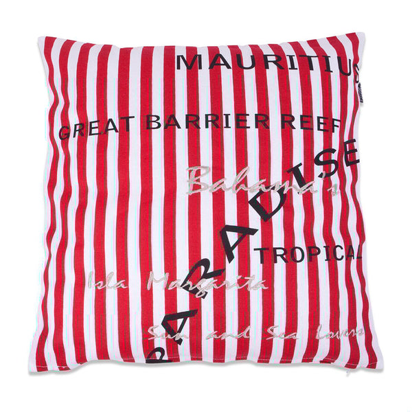 Red Mauritius Cushion Cover (50 cm)
