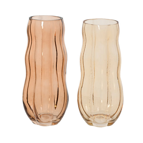 Transparent Spray Glass Vase (22 cm) - Each At