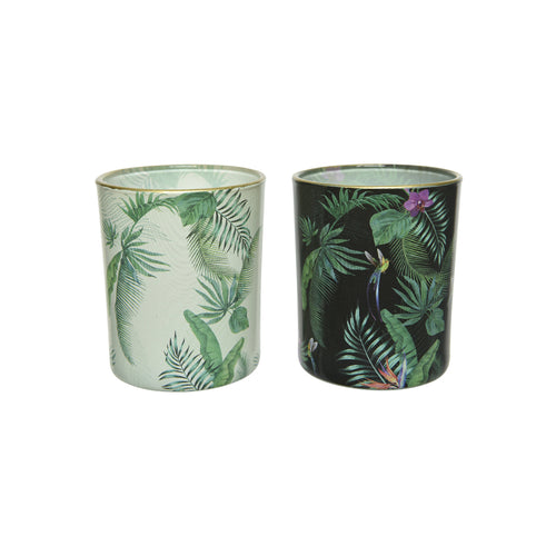 Leaf Print Tealight 2 Colors