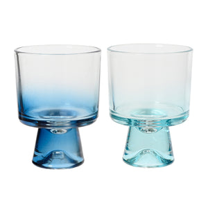 Bowl glass 2col H10.7cm each at
