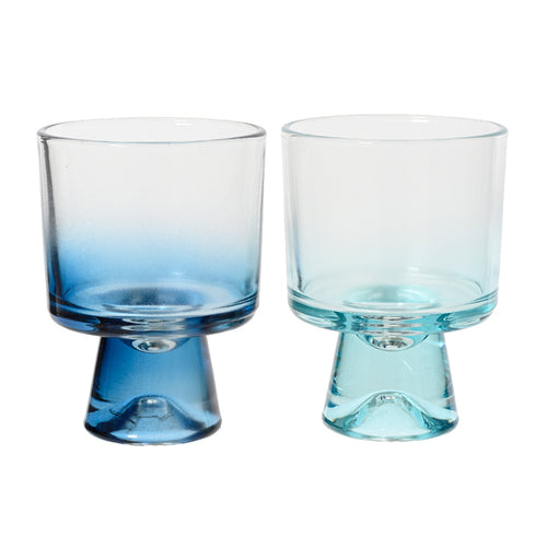 Bowl glass 2col H10.7cm each at
