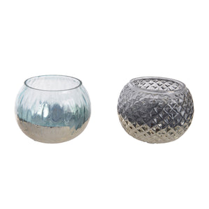 Glass Tealight 2 Colors (10 cm)