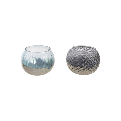 Glass Tealight 2 Colors (8 cm)