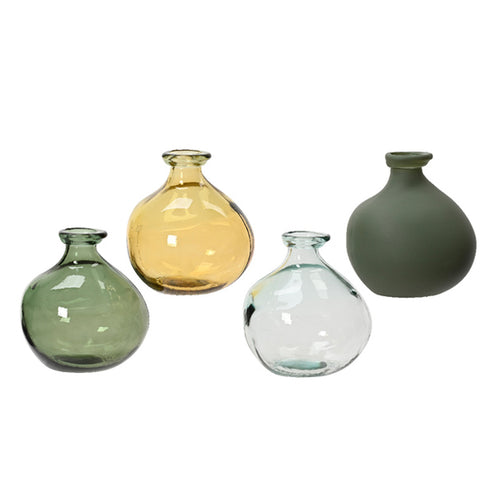 Recycled Glass Vase 4 Colors (18 cm) - Each At