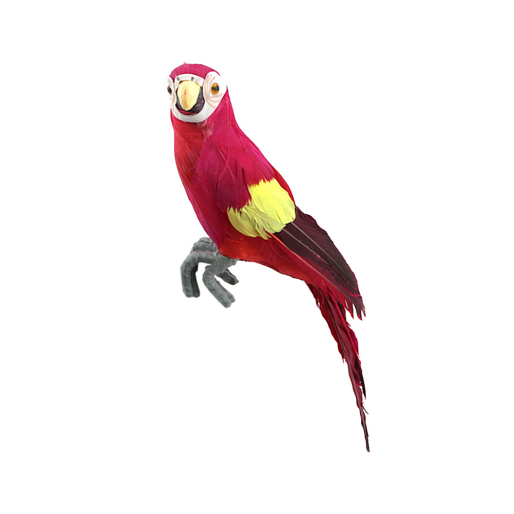 Feather Parrot On Wire 3 Colours (35 cm) - Each At