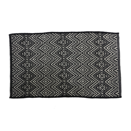 Graphic Cotton Rug (80 cm) Each At