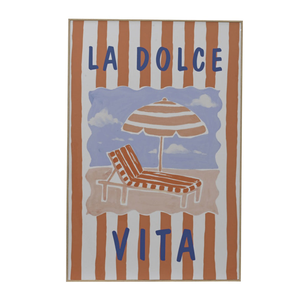 "La Dolce Vita" Coastal Canvas Wall Art