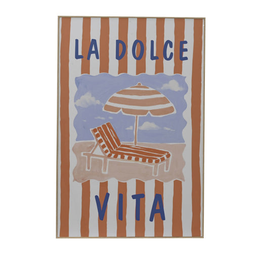 "La Dolce Vita" Coastal Canvas Wall Art