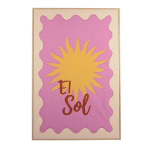 "El Sol" Retro Sun Canvas Wall Art