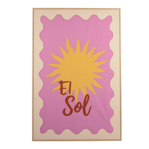 "El Sol" Retro Sun Canvas Wall Art