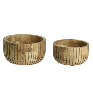 Large Natural Mango Wood Bowl - Each