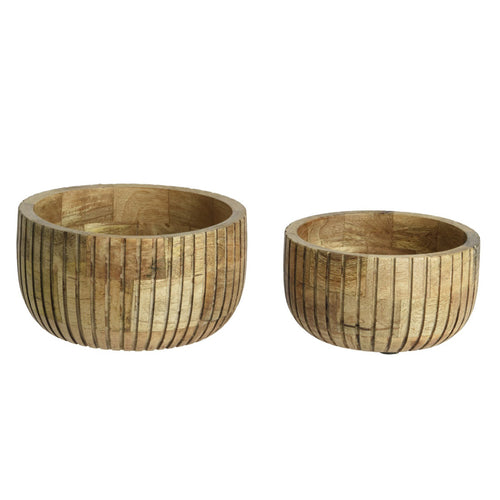 Large Natural Mango Wood Bowl - Each