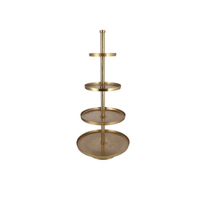 STORAGE SHELF BASIC GOLD 56X56X125CM