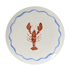 Coastal Lobster Porcelain Dinner Plate