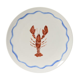 Coastal Lobster Porcelain Dinner Plate