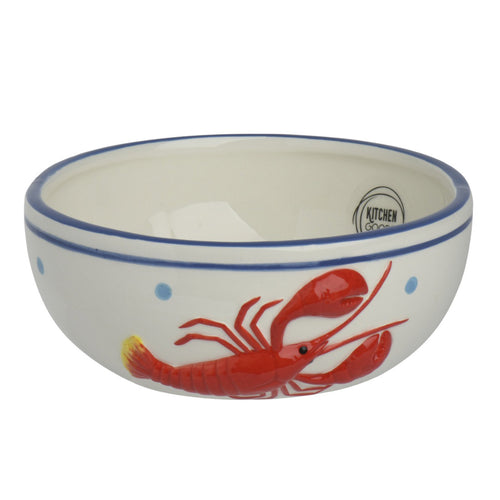 Nautical Lobster Round Dolomite Bowl