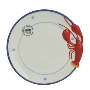 Nautical Lobster Round Dolomite Plate