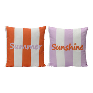 Striped Summer/Sunshine Cushion - Each At