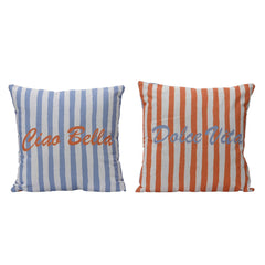 Striped Typography Summer Cushion - Each At