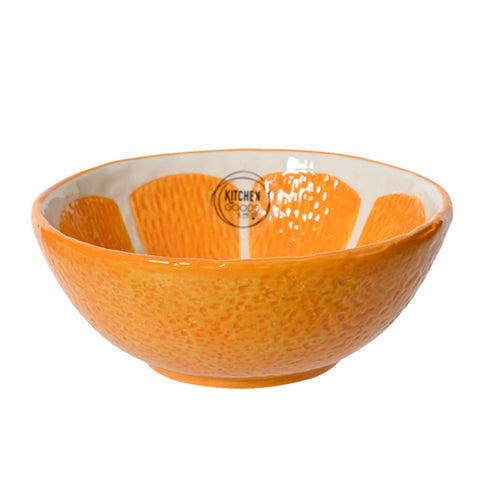 Shiny Orange Dolomite Bowl (15 cm)