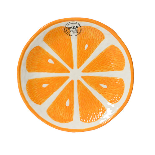 Shiny Orange Dolomite Breakfast Plate (16 cm)