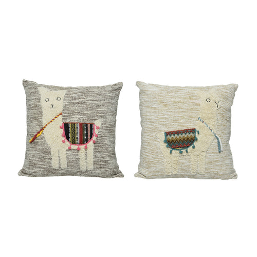 Alpaca Two Colors Cushion (45 cm)