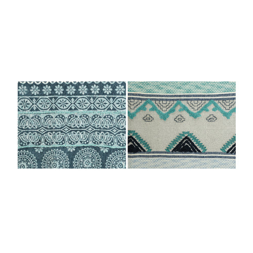 Two Tone Tassel Throw (170 cm) Each At
