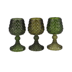 JAZZ MAJESTIC GREEN T-LIGHT PINECONE ASS 9X16CM