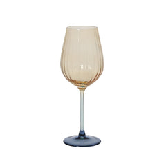 Ombre Sprayed Glass Wine Goblet