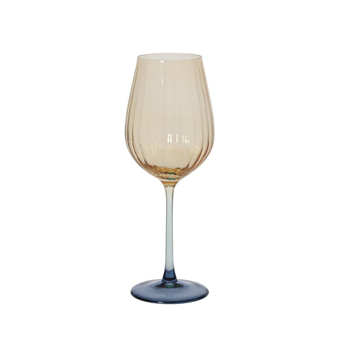 Ombre Sprayed Glass Wine Goblet