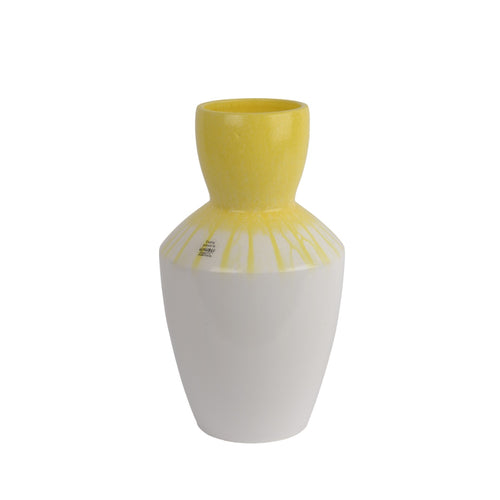 Yellow Glazed Terracotta Vase
