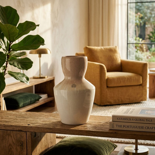 Glazed Terracotta Table Vase