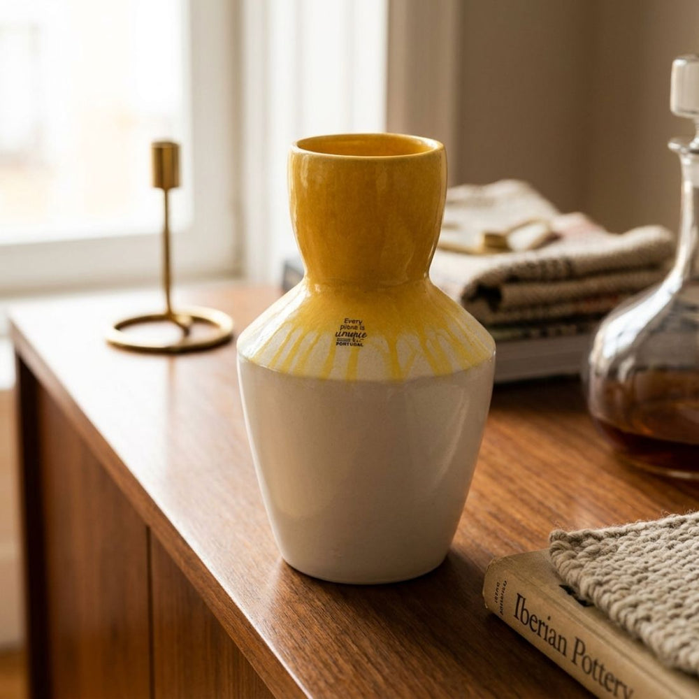 Glazed Terracotta Floor Vase