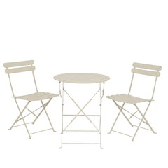 Helsingborg Steel Outdoor Bistro Set (White)
