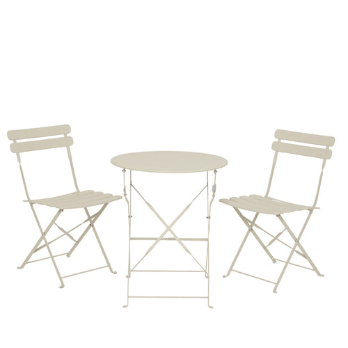 Helsingborg Steel Outdoor Bistro Set (White)