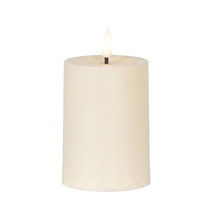 Plastic LED Solar Pillar Candle