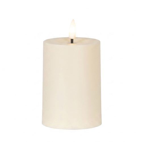 Plastic LED Solar Pillar Candle