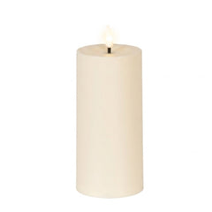 Tall Plastic LED Solar Pillar Candle