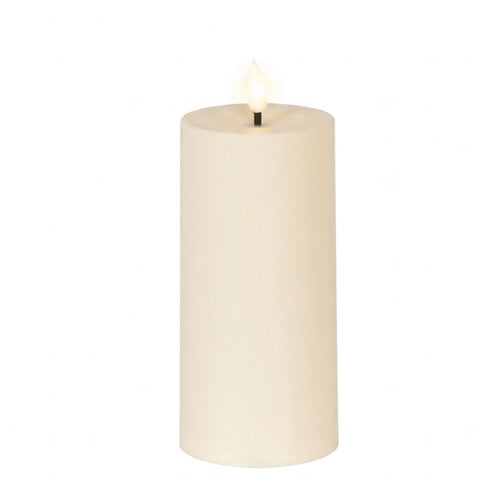 Tall Plastic LED Solar Pillar Candle