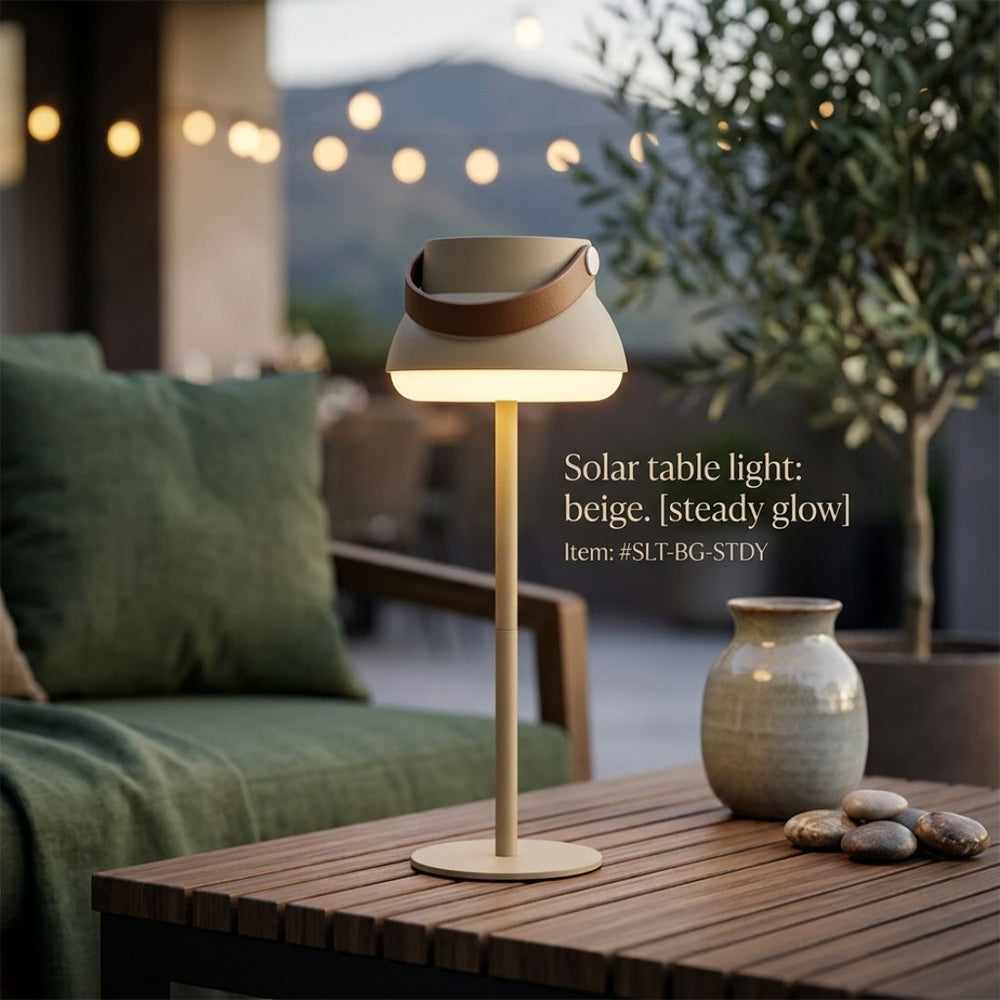 Outdoor Solar Plastic Table Lamp