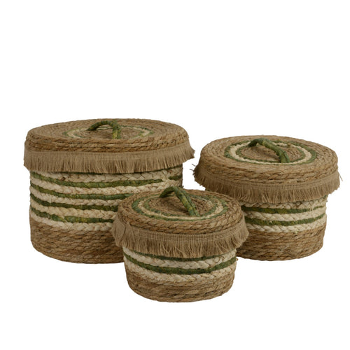 Round Woven Grass Basket