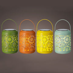 Solar lantern iron h17cm each at