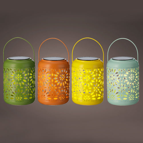 Solar lantern iron h17cm each at