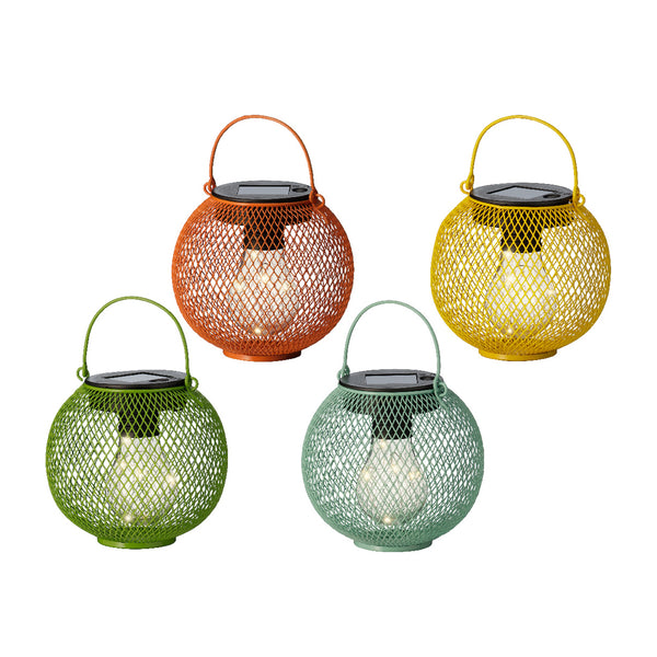 Solar lantern 4col H13.3cm each at