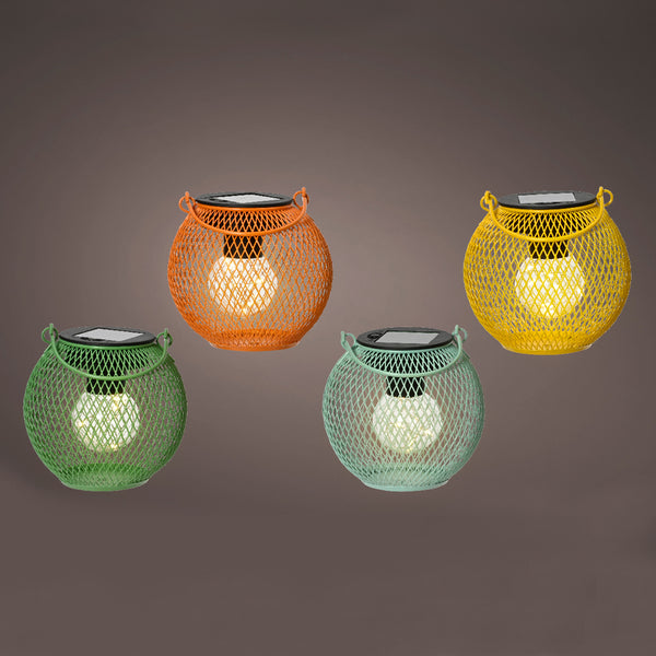 Solar lantern 4col H13.3cm each at