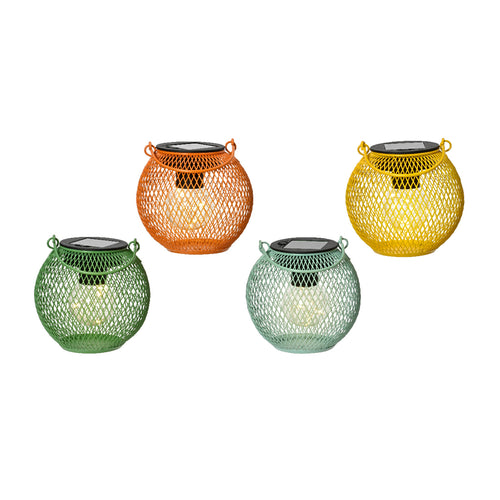 Solar lantern 4col H13.3cm each at