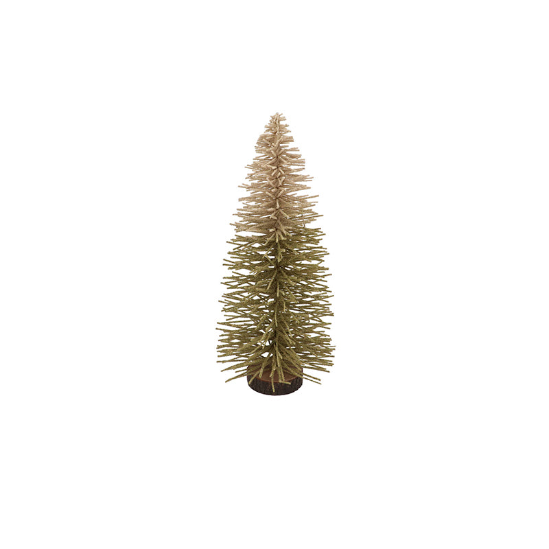 SPARKLE TREE SNOW NORDIC SAND 23X12CM