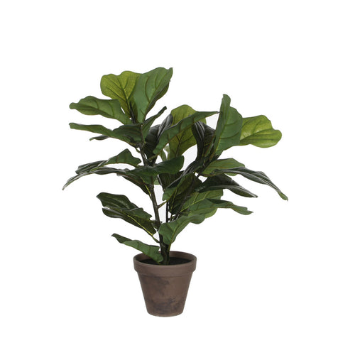 Artificial Ficus Lyrata in Grey Pot (35 cm)